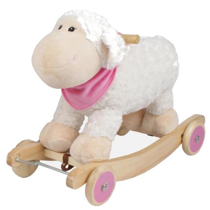 BAYER CHIC Mouton a Bascule Sonore avec Roues - Rosi