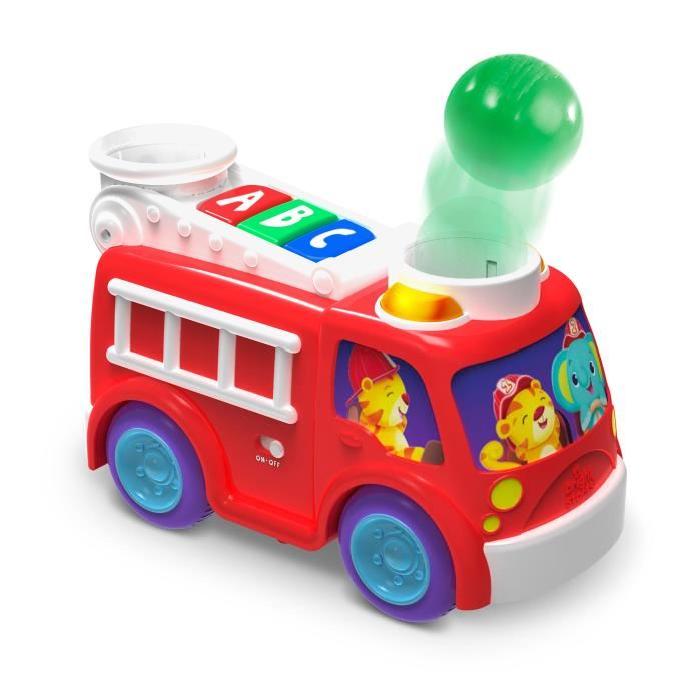 BRIGHT STARTS Having a Ball Roll & Pop Fire Truck and School Bus