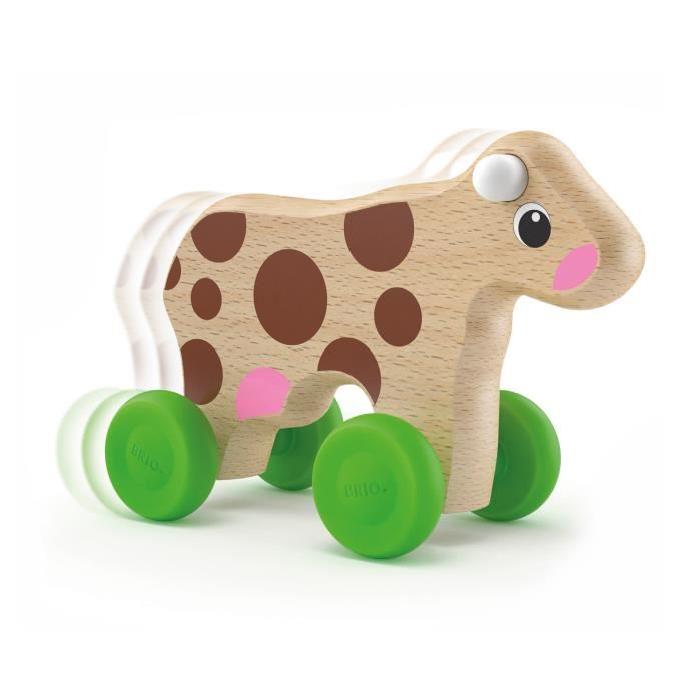 BRIO Mini vache a pousser