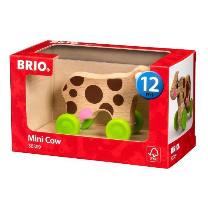 BRIO Mini vache a pousser