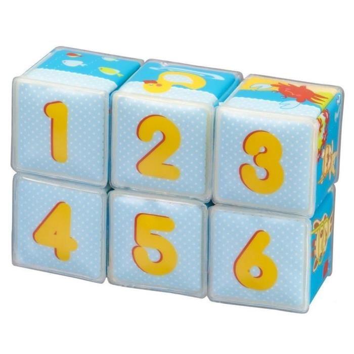 SOPHIE LA GIRAFE Cubes de Bain (lot de 6 cubes)
