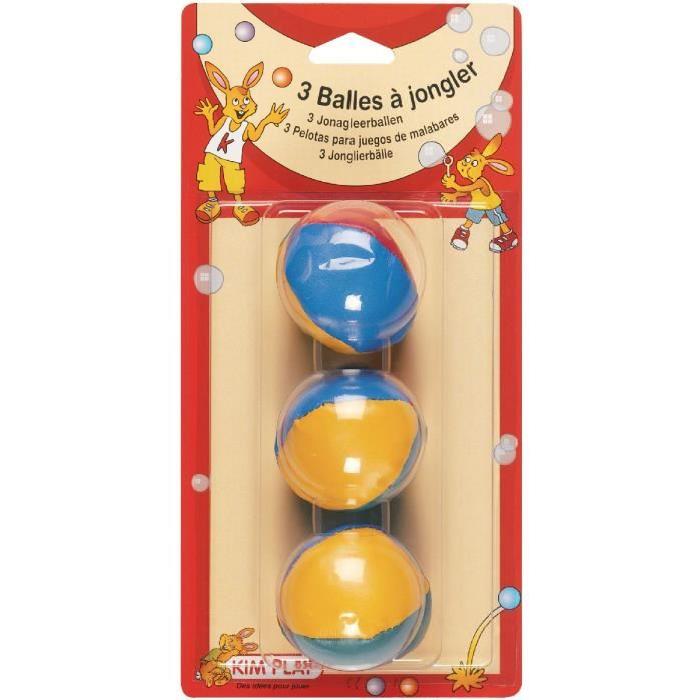 KIMPLAY Jeux de balles a jongler x3 - ø 50 mm