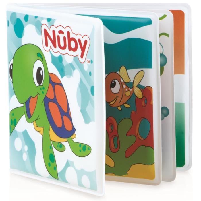 NUBY Jouet de bain Livre de Bain pour Bébé 4 Mois+