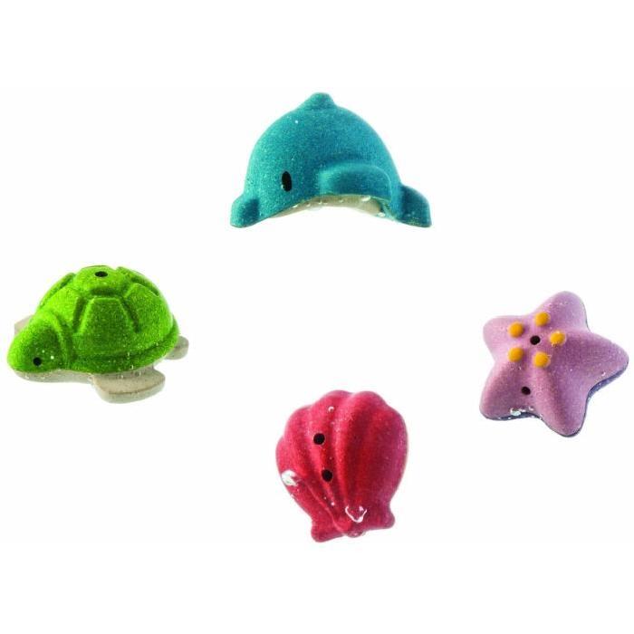 PLAN TOYS Jeu en bois Mes animaux marins de bain