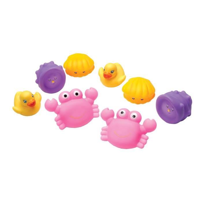 PLAYGRO Lot de 8 Gicleurs de bain roses avec valisette