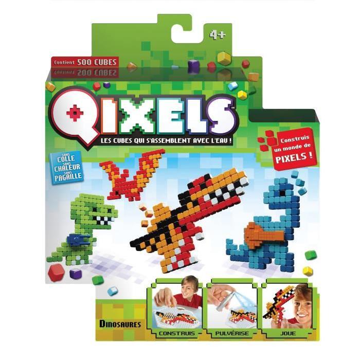 Mini kit 4 créations Qixels (Théme Dinosaures) - SAISON 3