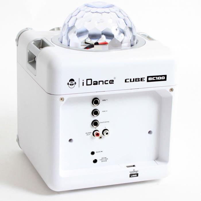 I-DANCE "SING CUBE" Boombox Bluetooth and Lights 15Watts RMS + Micro