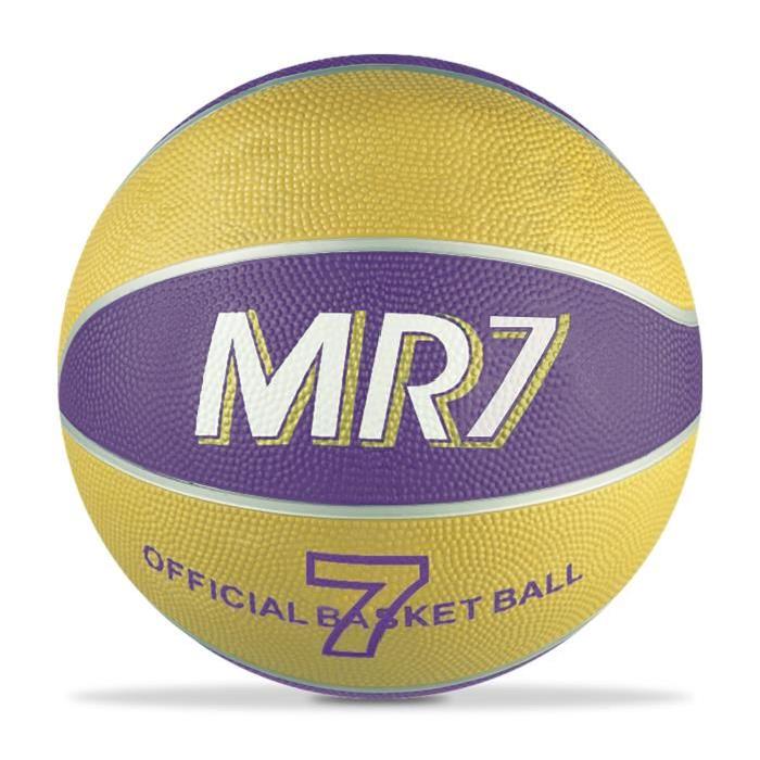 MONDO Ballon de Basket MR7 Jaune et Violet