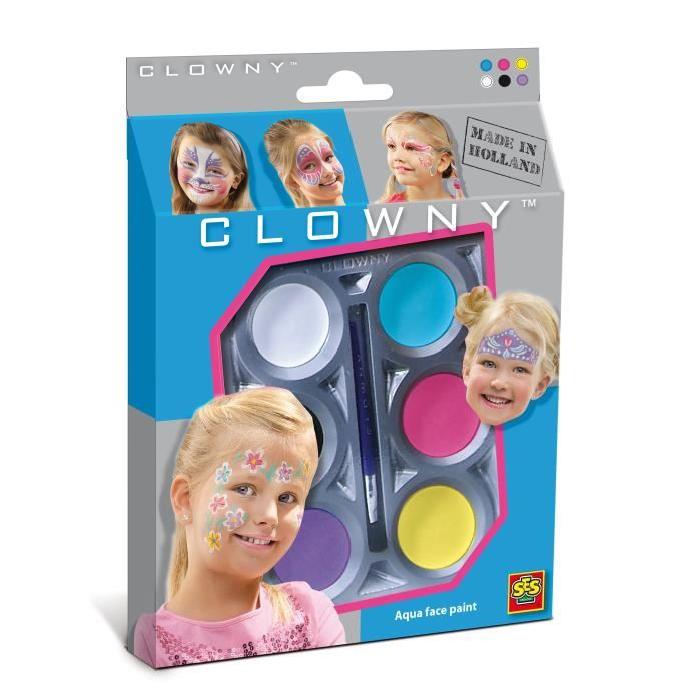 SES CREATIVE AQUA Maquillage  6 couleurs - Filles