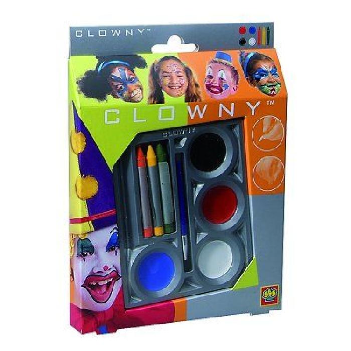 SES CREATIVE AQUA Kit de maquillage déguisement clown - 7 couleurs