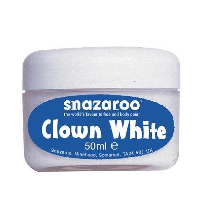 SNAZAROO Blanc de clown pot de 50ml