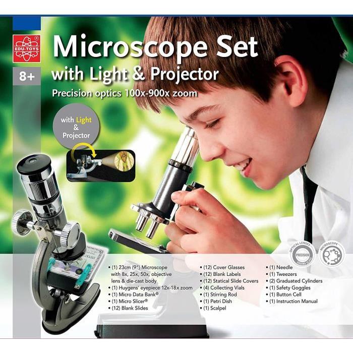 FWCM Microscope avec Illuminator et Projecteur - 100x900xZoom
