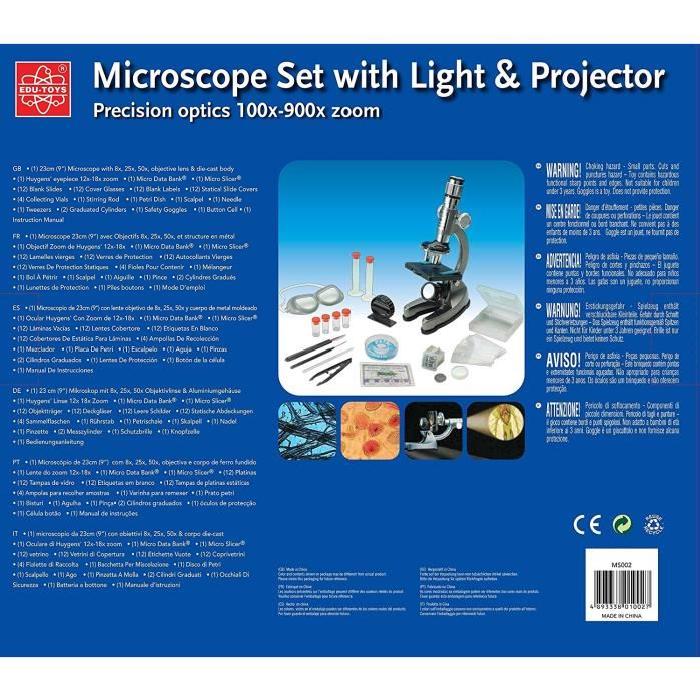 FWCM Microscope avec Illuminator et Projecteur - 100x900xZoom