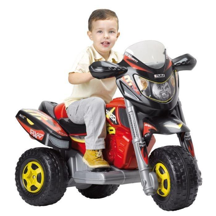 FEBER Moto Electrique Enfant Trimoto Xtrem Red Racer 11 Pouces