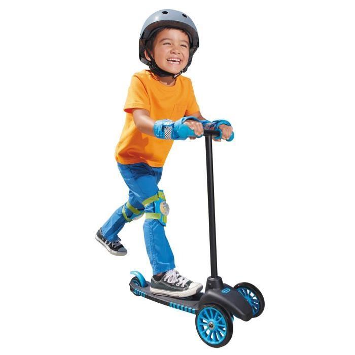 LITTLE TIKES Trottinette 3 roues Scooter Bleu