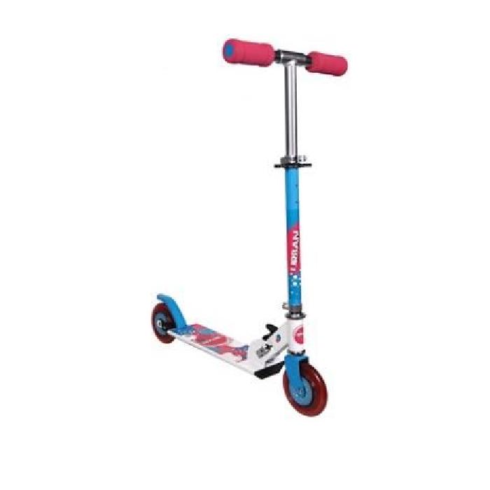 TEMPLAR Trottinette URBAN 2 roues 121mm pliable Girl rose bleu blanc