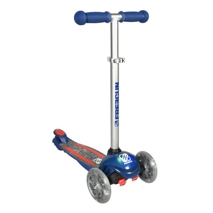 TEMPLAR Trottinette 3 roues lumineuse FREEGUN boy avec leds bleu rouge