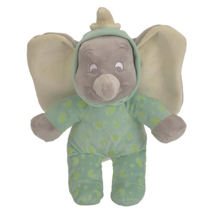 DUMBO L'ELEPHANT Peluche Verte qui brille dans le noir 25 cm - Disney