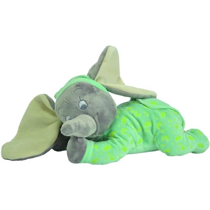 DUMBO L'ELEPHANT Peluche Dumbo qui brille dans le noir 30cm - Disney