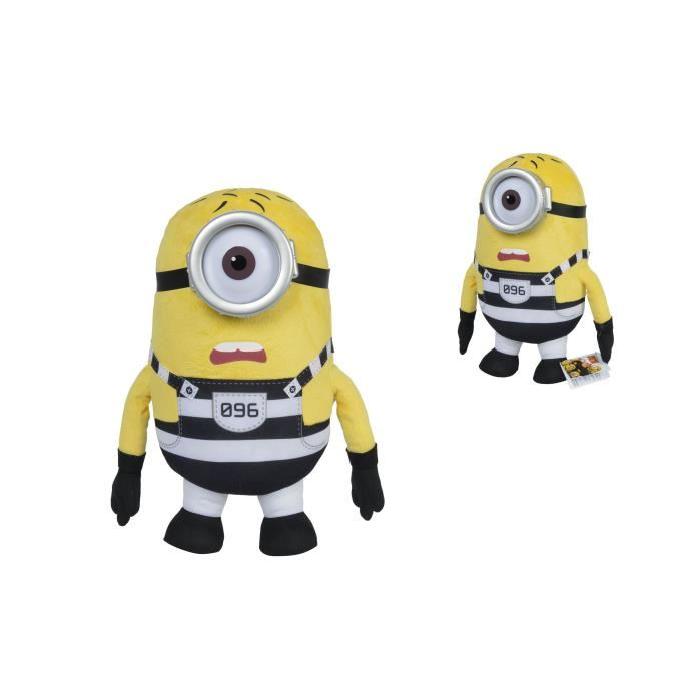 LES MINIONS Peluche Carl en Prison 36 cm