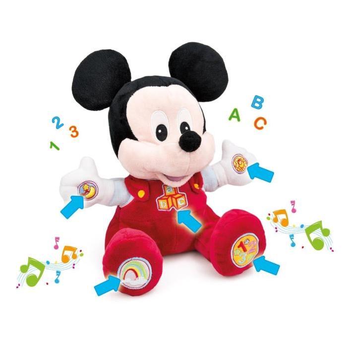 MICKEY Peluche Joue et Apprends de Clementoni