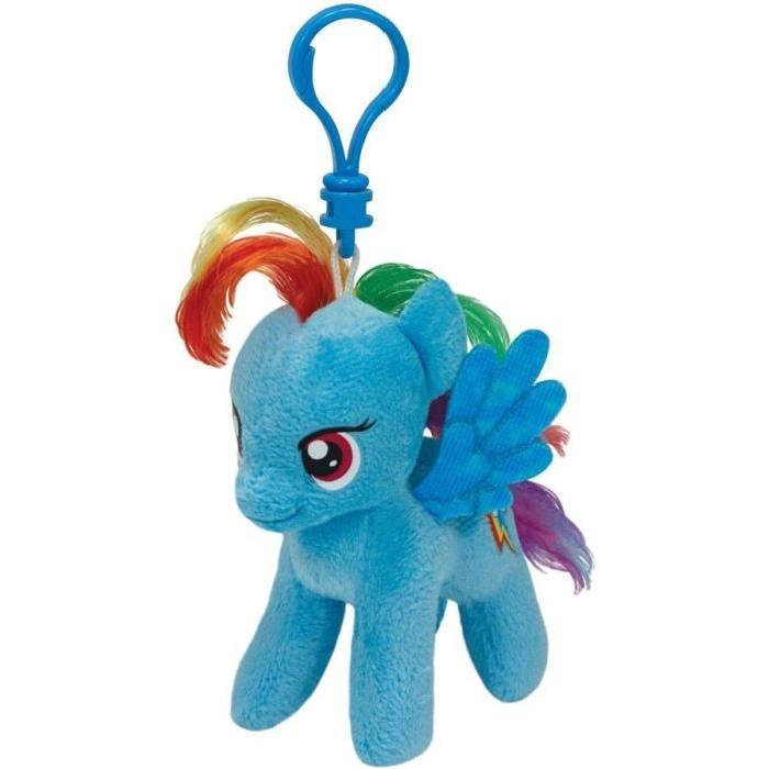 TY - MON PETIT PONEY Peluche Porte Clé Rainbow Dash - 11 cm