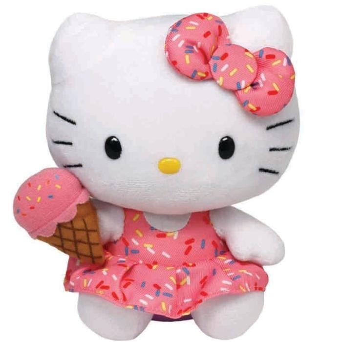 TY - HELLO KITTY Peluche IceCream - 15 cm