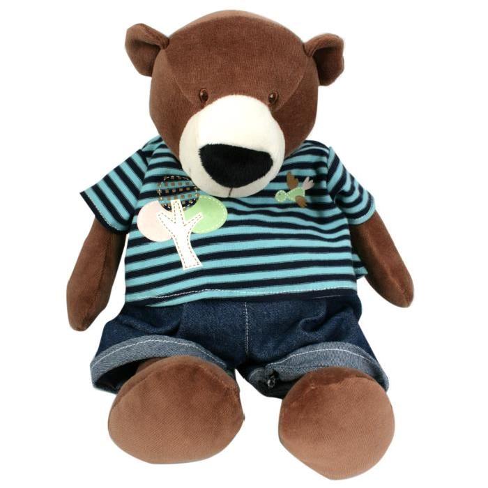 MGM Peluche - Ours - Jeans - Mixte - A partir de 6 mois - 35 cm