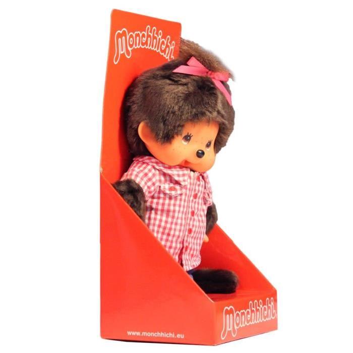 MONCHHICHI Fille Chemise Vichy rouge 20 cm