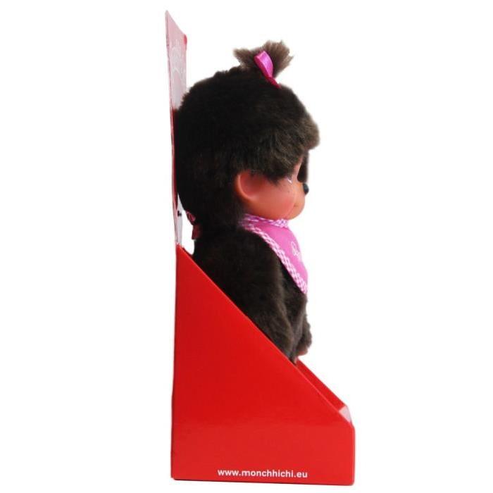 MONCHHICHI Fille bavoir tout rose 20 cm