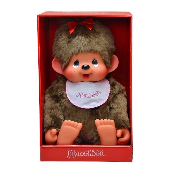 MONCHHICHI Fille Bavoir Rose 80 Cm