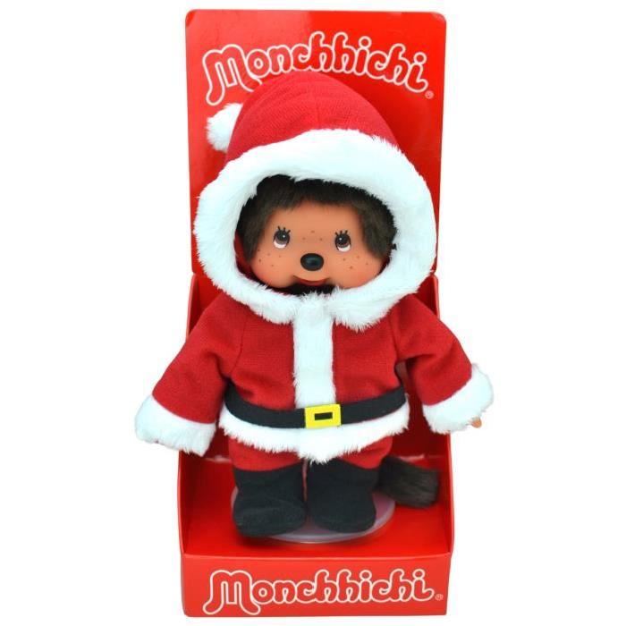 MONCHHICHI Peluche Pere Noël 20 cms