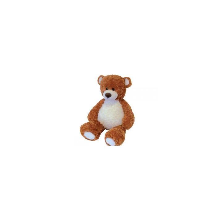 JEMINI Peluche Ours Ventre Blanc - 70cm