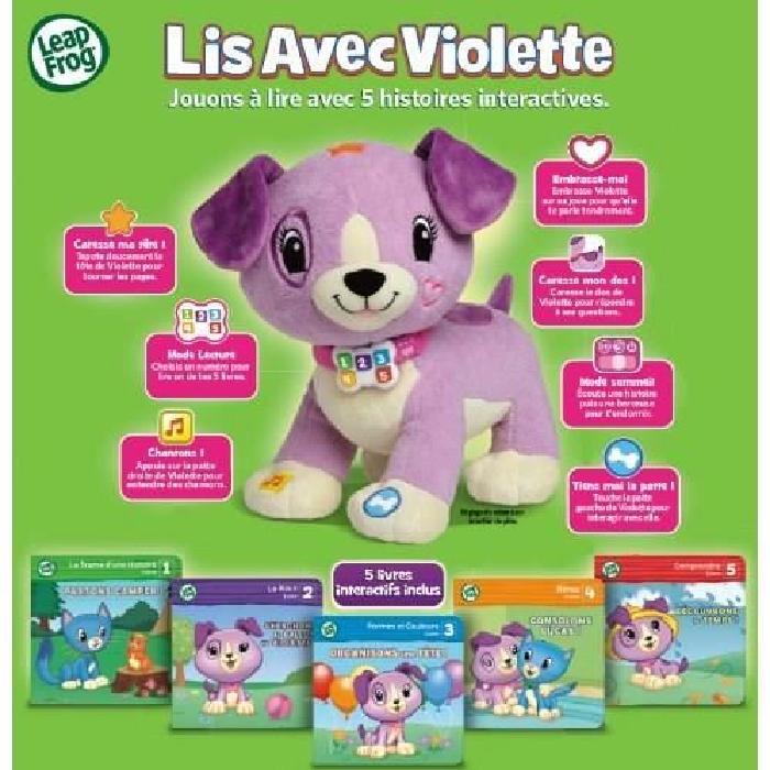 LEAPFROG Peluche Interactive Lis avec Violette