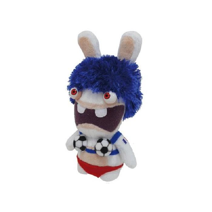 Peluche Lapins Crétins Sonore Supporter France 18 cm