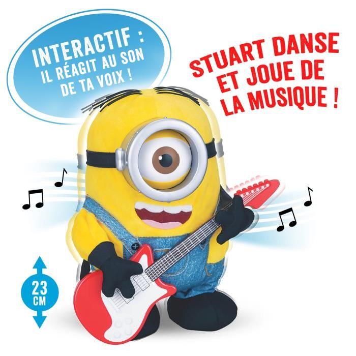 LES MINIONS Peluche Sing'n'Dance Stuart 23 cm