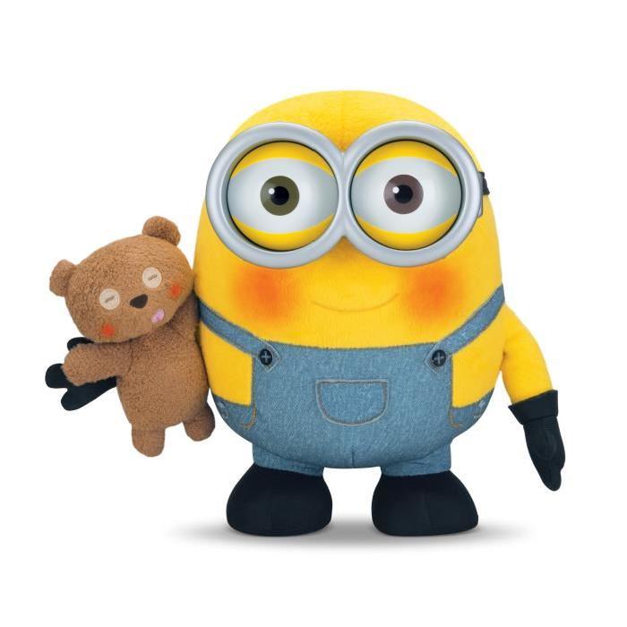 LES MINIONS Peluche Electronique Berceuse Bob 25 cm