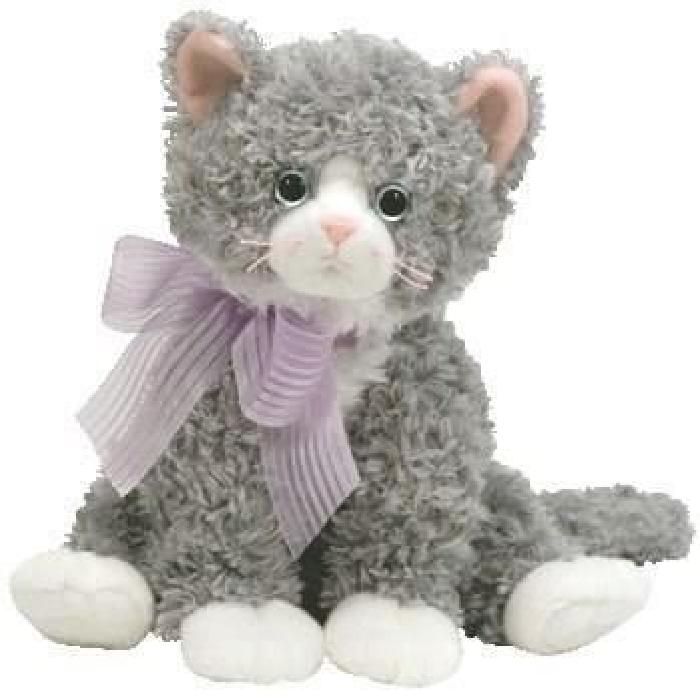 TY CLASSIC Peluche chat gris - Taille moyenne