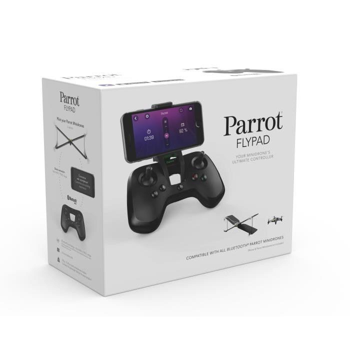 PARROT PF725005 - FLYPAD - Télécommande de pilotage Bluetooth pour Minidrône PARROT Swing, Mambo et Airborne - Portée 60m -