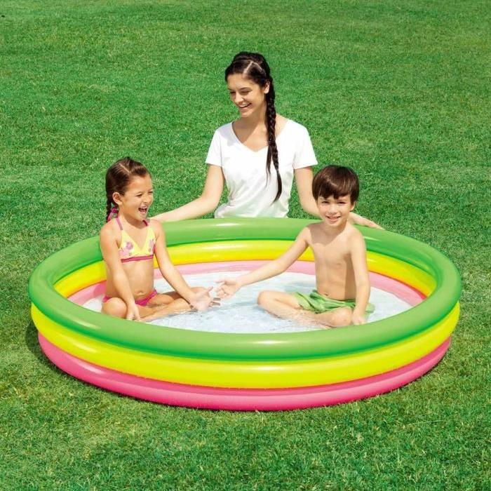 BESTWAY Piscine Arc en Ciel 3 Boudins - Diametre 152 cm