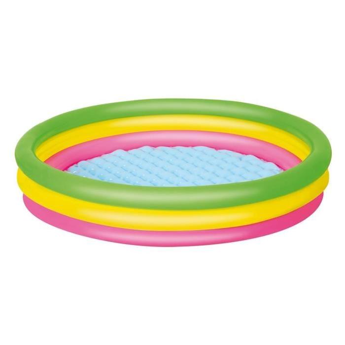 BESTWAY Piscine Arc en Ciel 3 Boudins - Diametre 152 cm