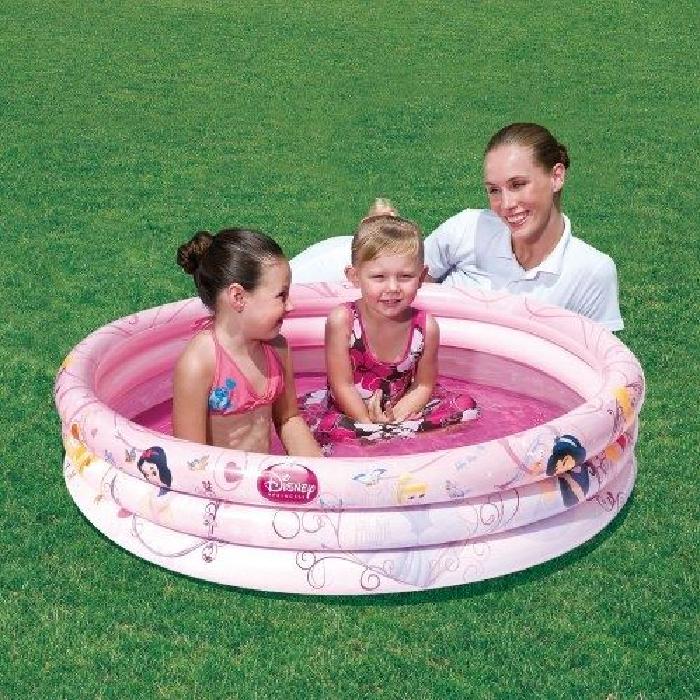 DISNEY PRINCESSES Piscine Gonflable Enfant 3 boudins Diam 122cm X 25cm