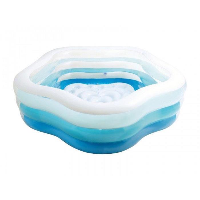 INTEX Piscine Gonflable Enfant Bleue en forme d'étoile 185 x 180 x 53 cm