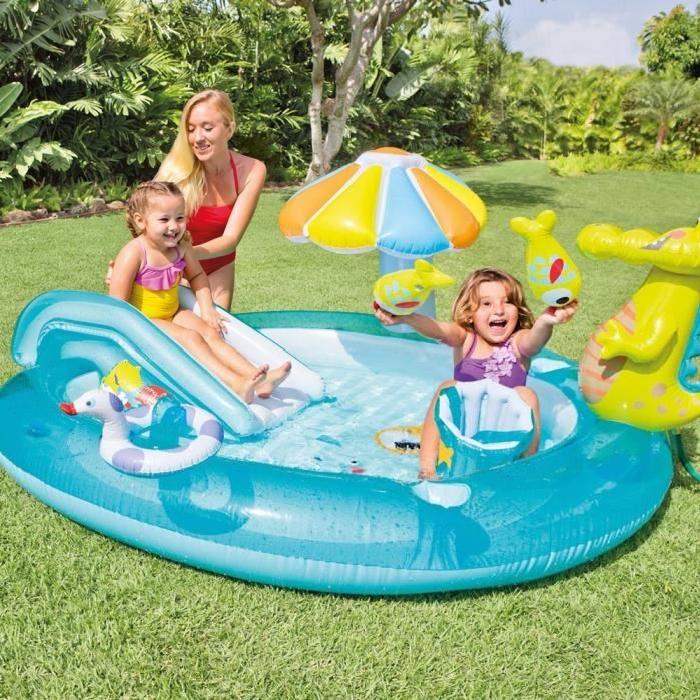 INTEX -Piscine enfant / Aire de Jeux aquatique Aligator