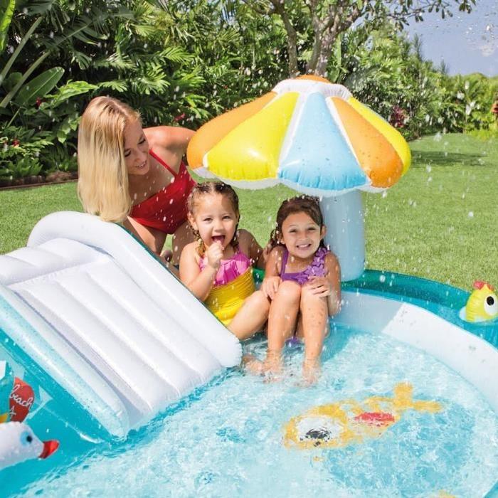 INTEX -Piscine enfant / Aire de Jeux aquatique Aligator