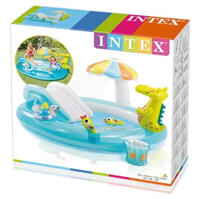 INTEX -Piscine enfant / Aire de Jeux aquatique Aligator