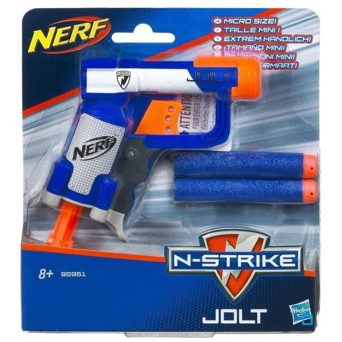 NERF Elite Pistolet Jolt + 2 Fléchettes