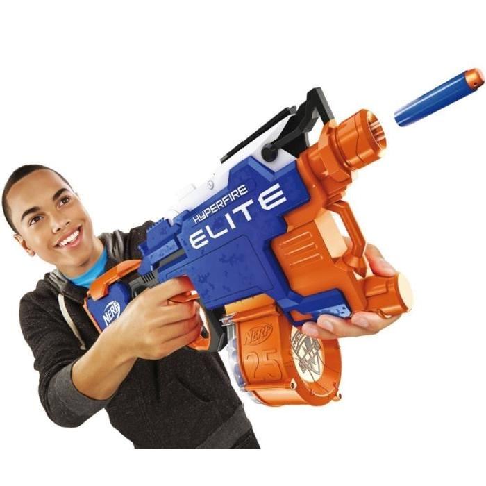 NERF Elite Hyperfire + 25 fléchettes