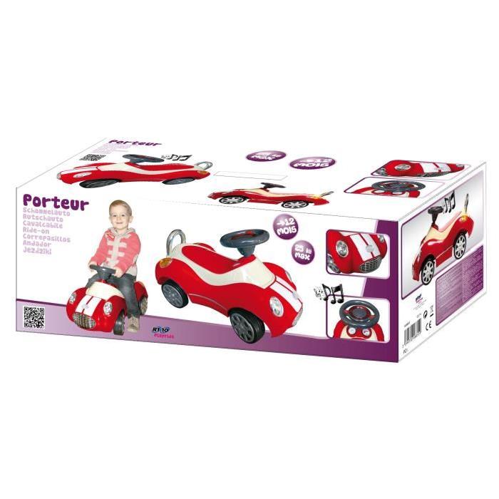 ERTEDIS Playride Porteur Voiture Rouge