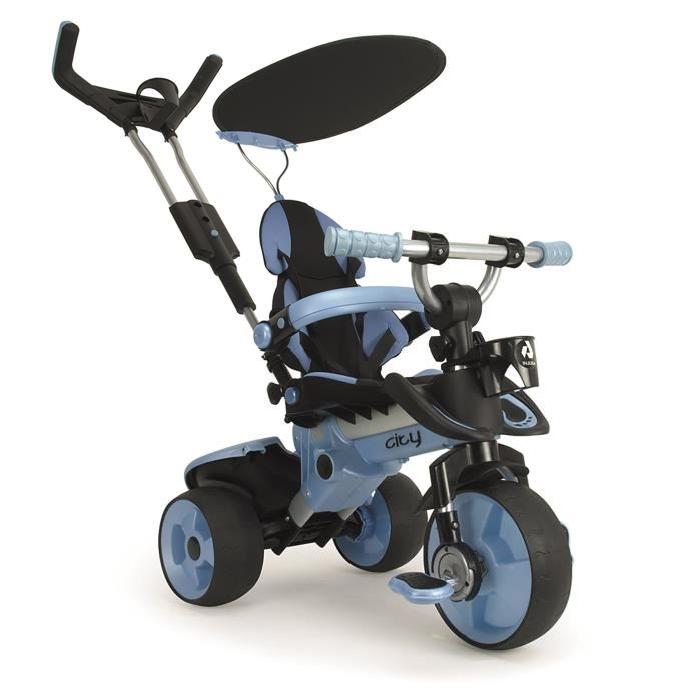 INJUSA Tricycle enfant évolutif City Bleu